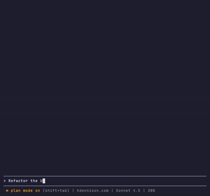 Plan mode workflow demonstration